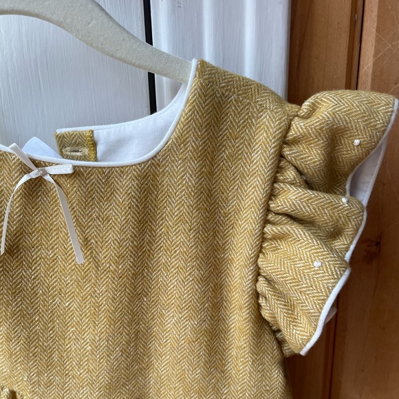 Bella Bliss flutter sleeve herringbone dress! - Picture 2 of 3